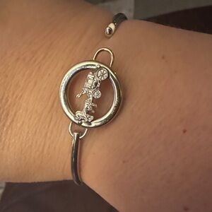 Coach Silver Carriage Charm Bracelet